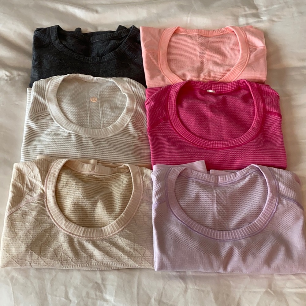3 women’s shortsleeve lululemon tops